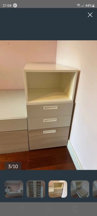 Dormitorio juvenil con cama nido, y cajones