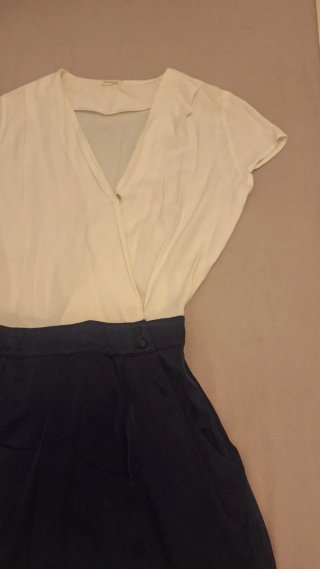 Mono Naf Naf blanco y azul