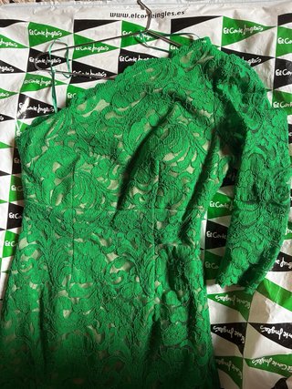 Vestido de fiesta verde El Corte Inglés