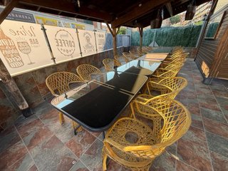 Conjunto mesa y 4 sillas terraza/restaurante