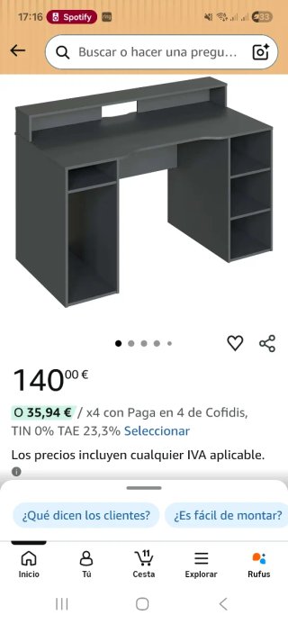 Mesa Gamer, Mesa de Ordenador, Escritorio Ozone