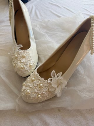 Zapatos de Novia Blancos Talla 39