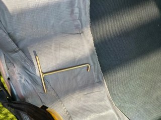 Cama elástica con red de seguridad
