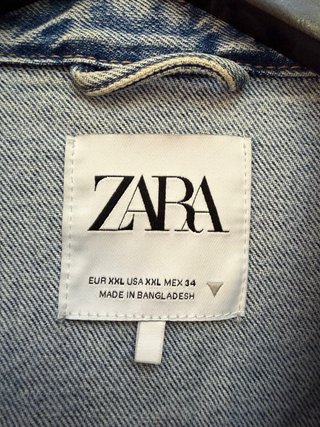 Chaqueta vaquera Zara azul