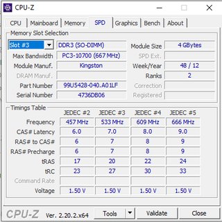 Memoria RAM portatKingston 2x4GB DDR3 1333 SODIMM