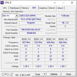 Memoria RAM portatKingston 2x4GB DDR3 1333 SODIMM