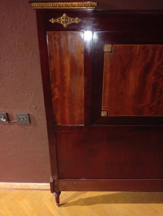 Cabezal cama vintage madera años 20