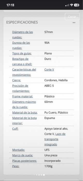 Patines skatepark USD REALM Talla 38