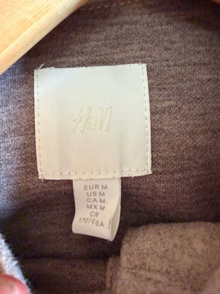 Sobrecamisa H&M Beige/Blanco Talla M