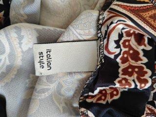 Falda larga estampada paisley