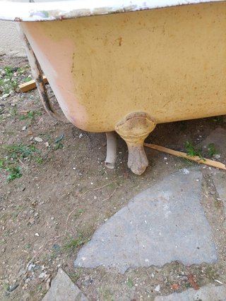 Bañera vintage hierro con 4  patas