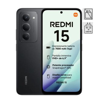 Redmi 15 256GB 8GB RAM Negro Nuevo