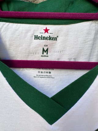 Camiseta Heineken Champions blanca. Talla M