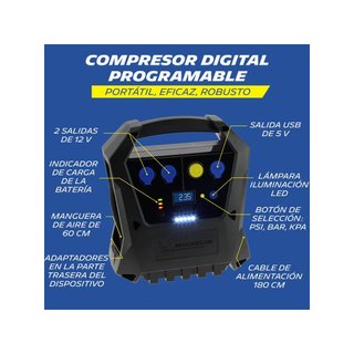 Michelin 009522 compresor aire inalámbrico