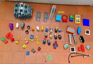 Lote LEGO DUPLO original + vías de tren + vehículo