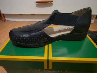 Zapatos Pitillos Mujer Azul Cocodrilo