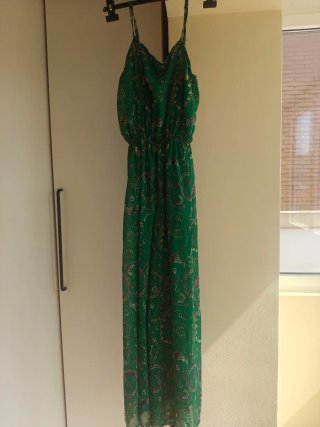 Mono largo estampado verde