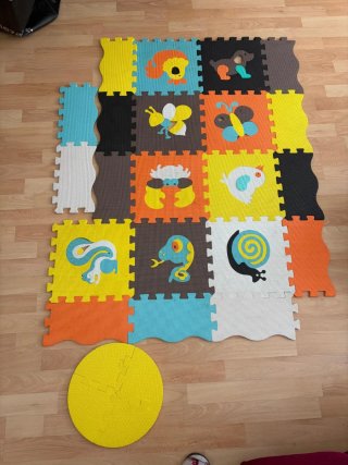 Alfombra puzzle infantil acolchada