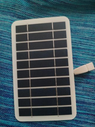 Placa solar carga USB