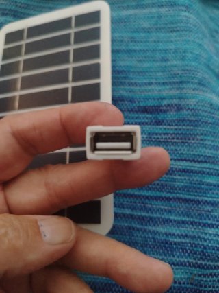 Placa solar carga USB