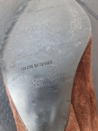 Zapatos Laura Amat ante marrones talla 37