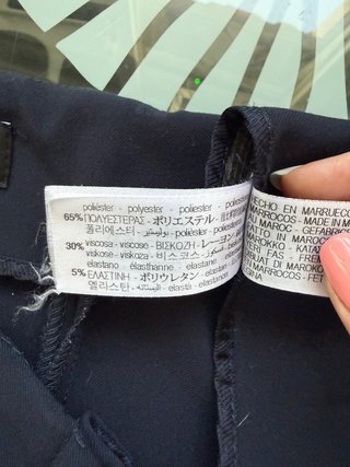 Pantalón vestir Zara azul marino Talla S