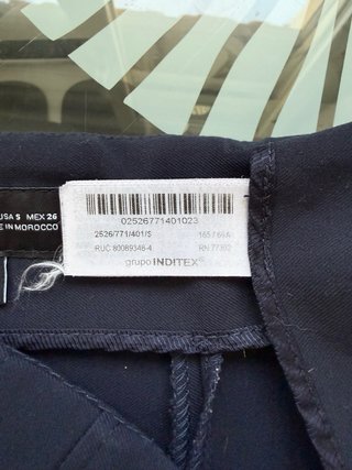 Pantalón vestir Zara azul marino Talla S