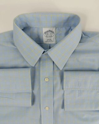 Camisa Brooks Brothers Manga Francesa Azul M