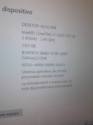 PC Gaming i7 24GB RAM ASUS Negro