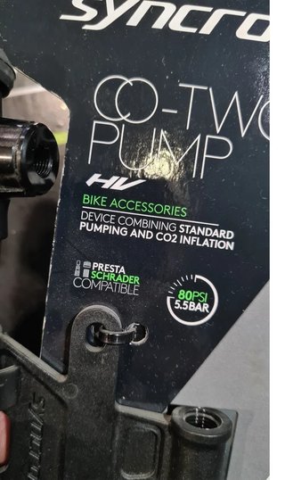 Bomba Syncros CO-TWO HV CO2