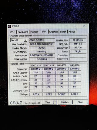 Juhor 2x16GB 4000MHz CL18 DDR4 32GB Ram