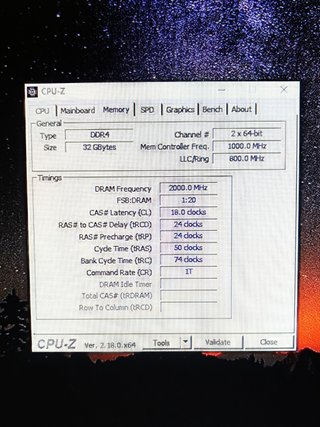 Juhor 2x16GB 4000MHz CL18 DDR4 32GB Ram