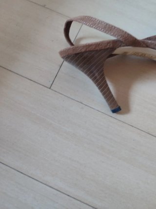Zapatos tacón vintage marrón T39