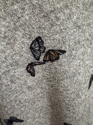 Camiseta Springfield mariposas gris