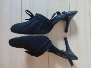 Zapatos tacón vintage negro T39
