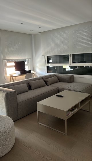 Sofá modular tela gris