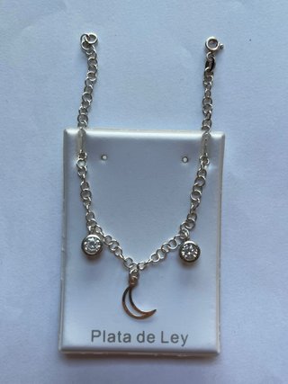 Set Marea Reloj + Pulsera Plata 925 Luna