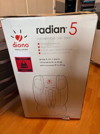 Silla coche Diono Radian 5 Grupo 0-1-2