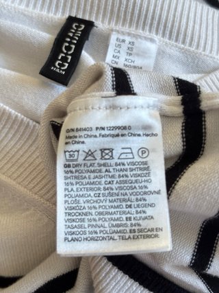 Jersey T.XS rayas marinero Divided de  H&M