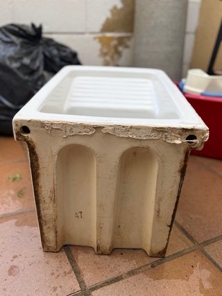 Lavadero Roca de porcelana con escurridor