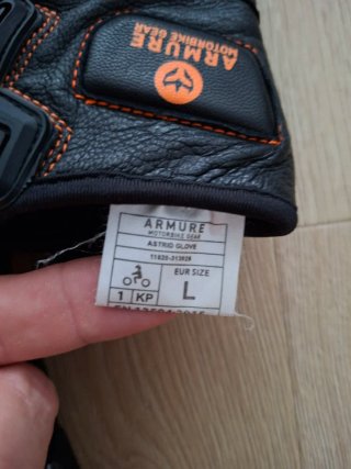 Guantes Moto Armure Negro Naranja