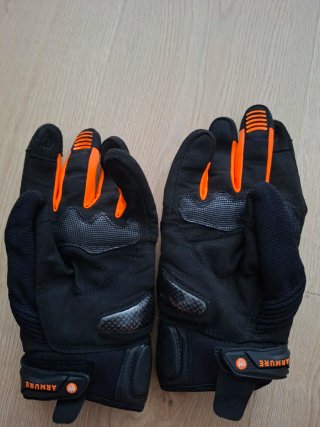 Guantes Moto Armure Negro Naranja
