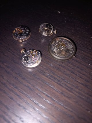 Lotto 4 Movimenti Orologi Vintage Per Ricambi Mecc