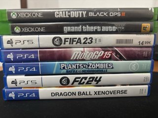 Vendo todo el lote a 20€ juegos de play y xbox