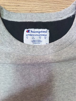 Felpa Champion Grigia Vintage Anni 2000