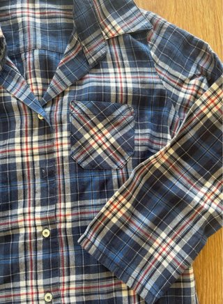 Camicia a quadri blu