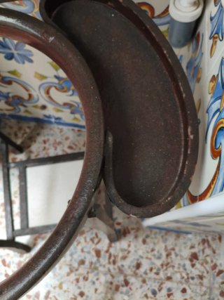 Antiguo mueble lavamanos vintage madera espejo