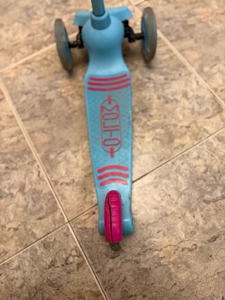 Patinete infantil 3 ruedas azul y rosa
