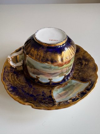 Tazze antiche dipinte a mano Hand painted antiques