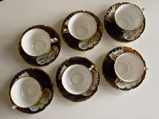 Tazze antiche dipinte a mano Hand painted antiques